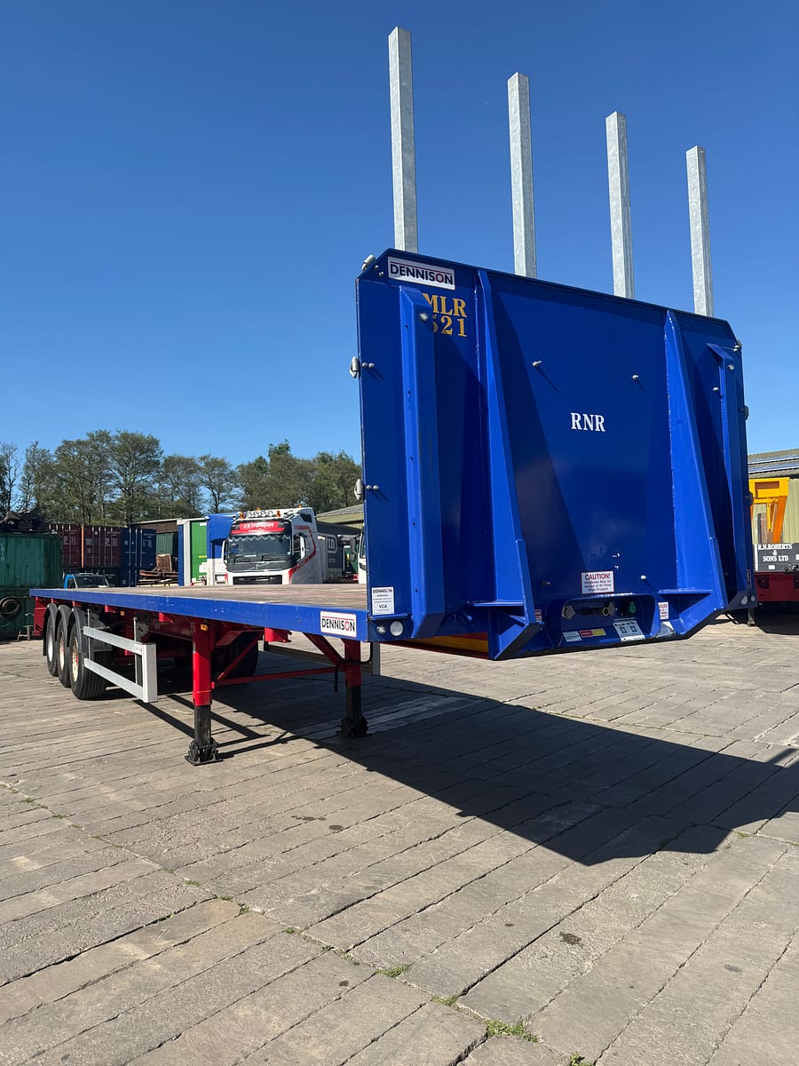 MLR Trailers Dennison step-frame flatbed trailer